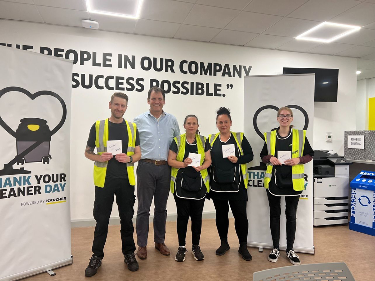 Kärcher spotlights the incredible work of UK cleaning teams with its annual Thank Your Cleaner Day campaign